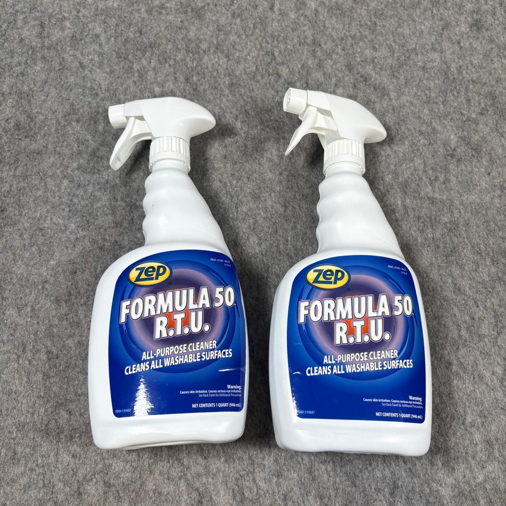 Zep Formula 50 RTU All Purpose Cleaner 32oz Spray Bottle 2 Pack New